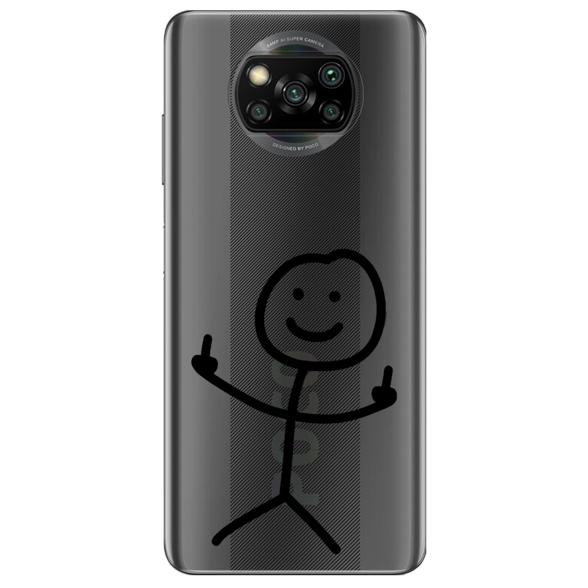 Чехол для Xiaomi Poco X3 Pro прозрачный Без слов - фото 1 - Чехлы для телефонов