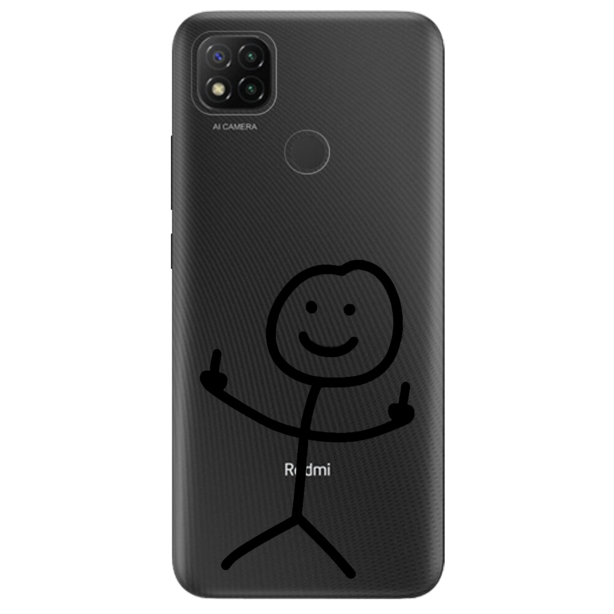 Чехол для Xiaomi Redmi 10A прозрачный Без слов - фото 1 - Чехлы для телефонов