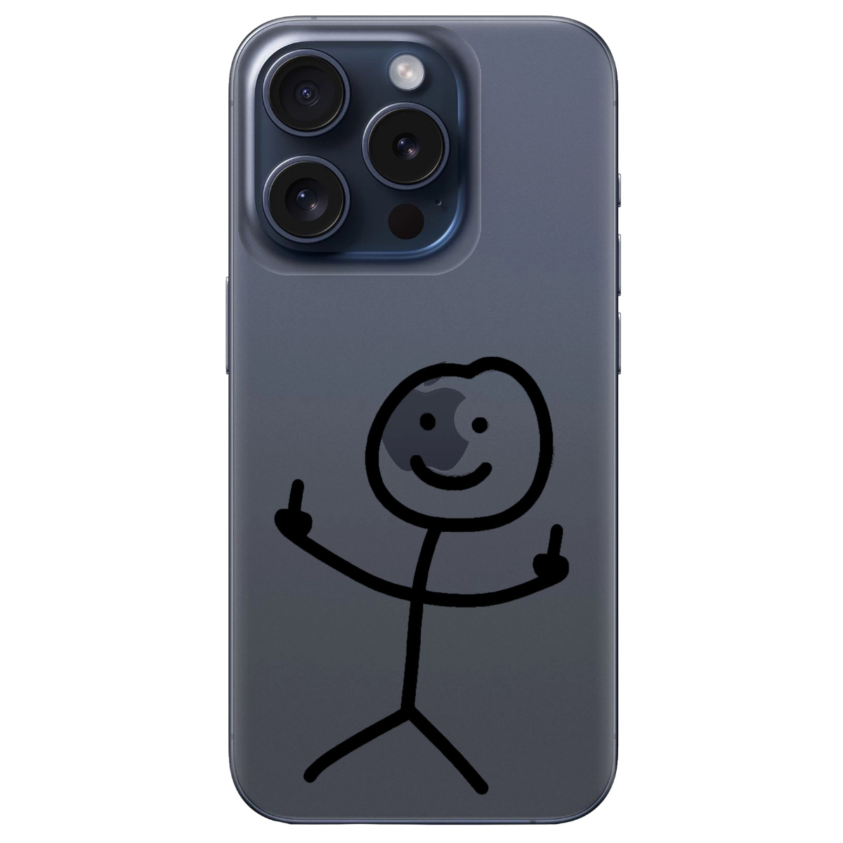 Чехол для Apple iPhone 15 Pro прозрачный Без слов - фото 1 - Чехлы для телефонов