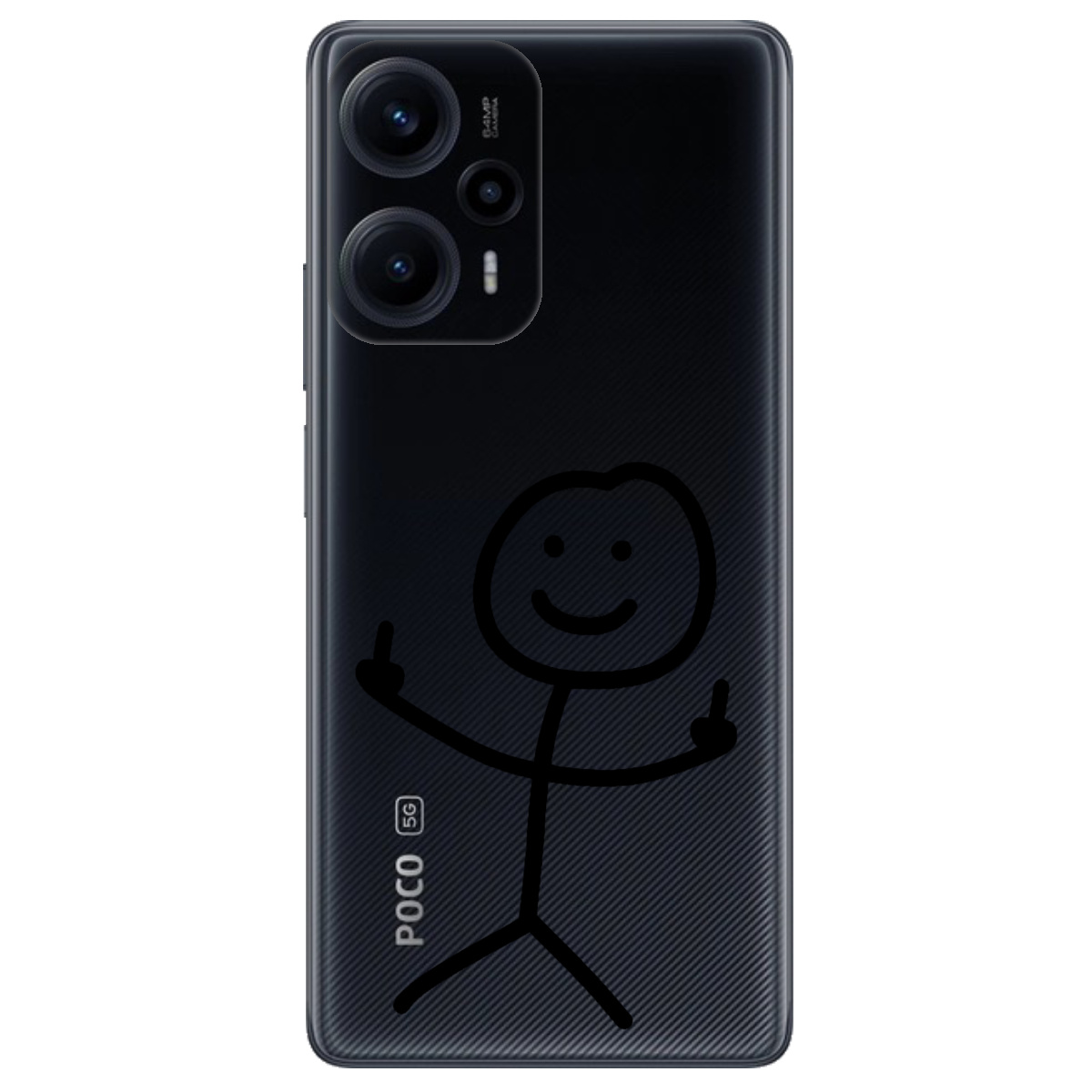 Чехол для Xiaomi Poco F5 прозрачный Без слов - фото 1 - Чехлы для телефонов