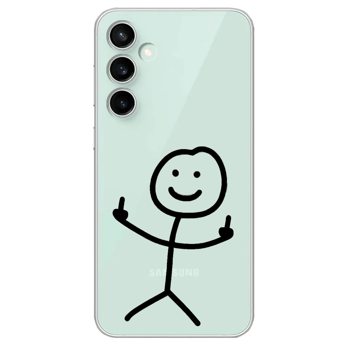 Чехол для Samsung Galaxy S23 FE прозрачный Без слов - фото 1 - Чехлы для телефонов