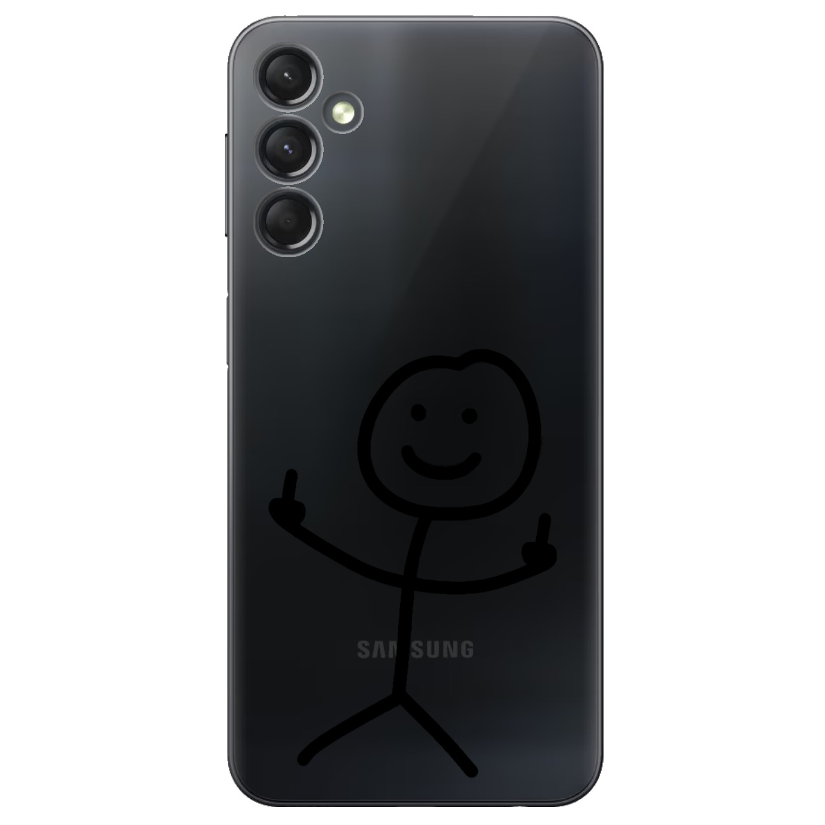 Чохол для Samsung Galaxy A25 прозорий Без слів - фото 1 - Чохли для телефонів