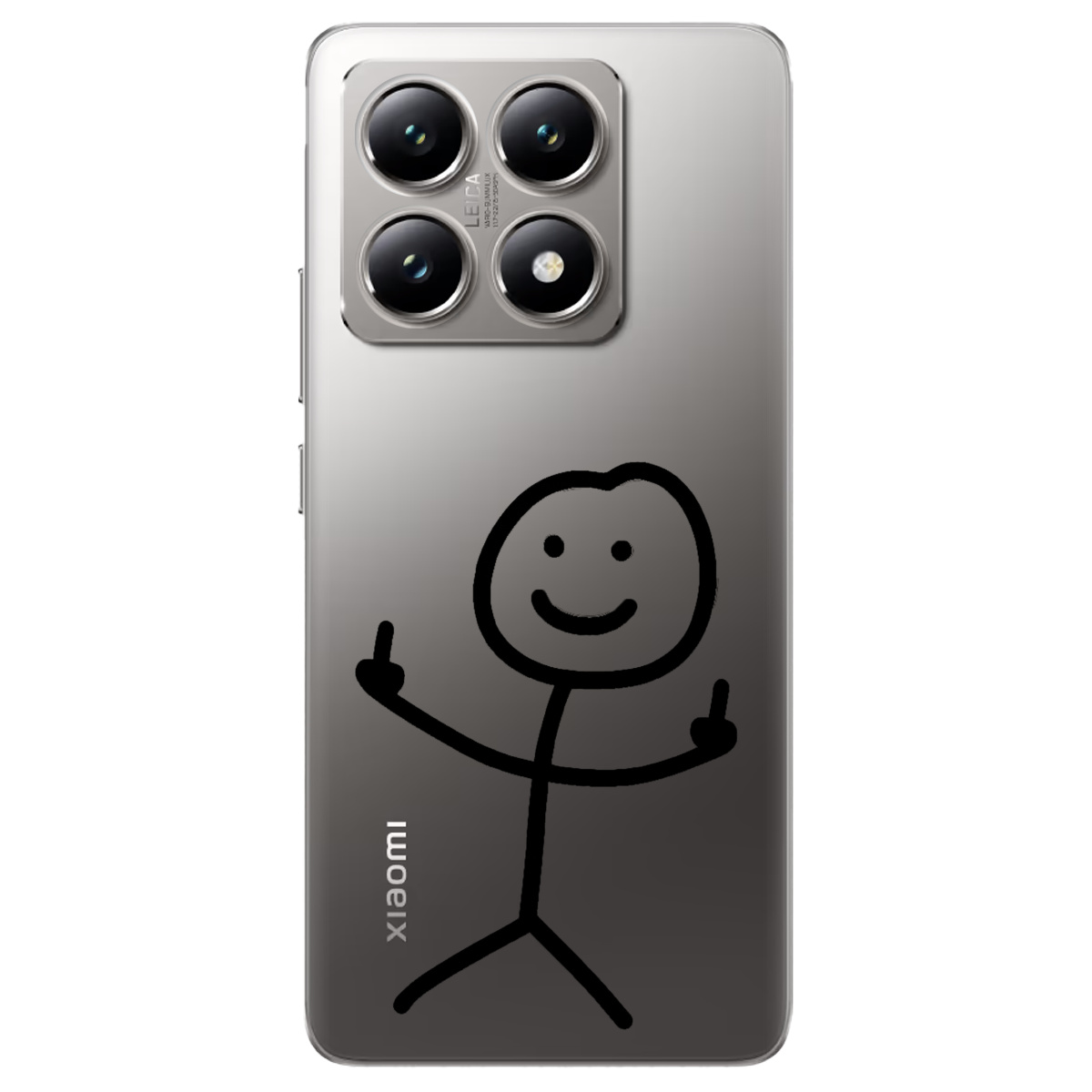 Чохол для Xiaomi 14T прозорий Без слів - фото 1 - Чохли для телефонів