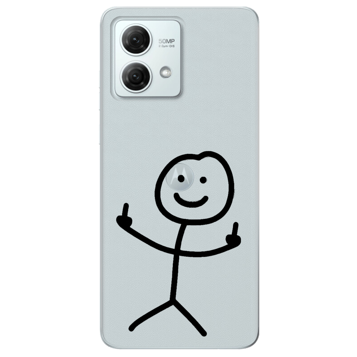 Чехол для Motorola G84 прозрачный Без слов - фото 1 - Чехлы для телефонов