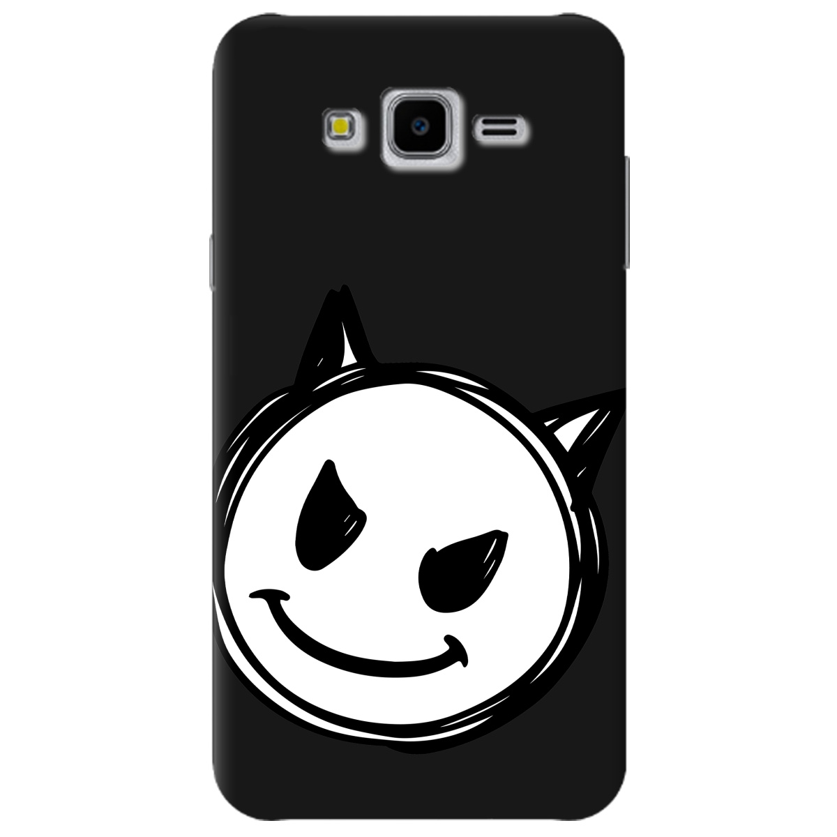 Чохол для Samsung Galaxy J7 Neo J701F/DS чорний матовий soft touch Настрій чортеняти - фото 1 - Чохли для телефонів