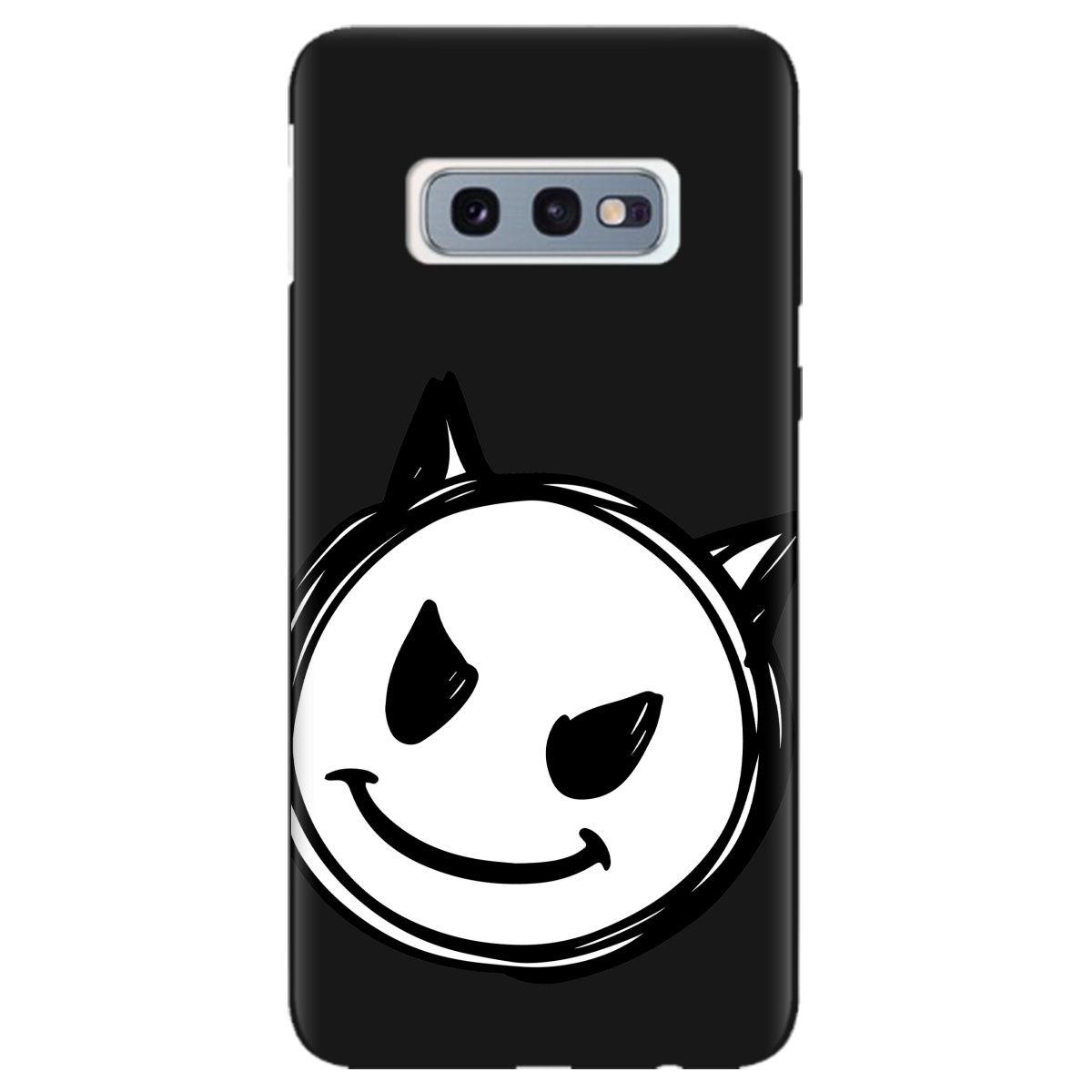 Чохол для Samsung Galaxy S10e чорний матовий soft touch Настрій чортеняти - фото 1 - Чохли для телефонів