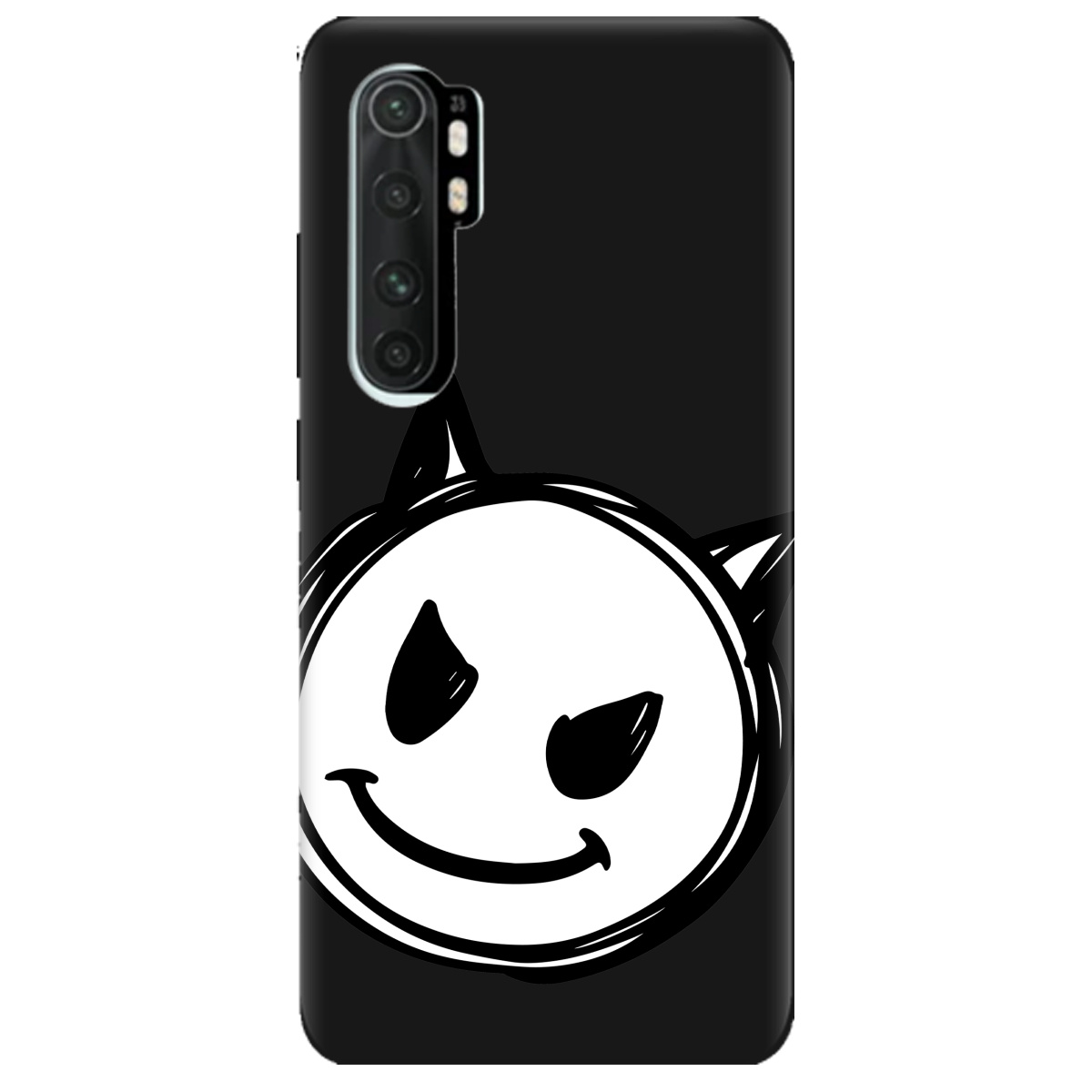 Чохол для Xiaomi Mi Note 10 Lite чорний матовий soft touch Настрій чортеняти - фото 1 - Чохли для телефонів