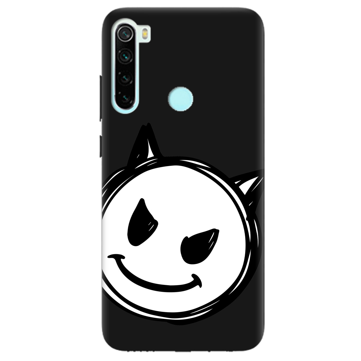 Чохол для Xiaomi Redmi Note 8 чорний матовий soft touch Настрій чортеняти - фото 1 Чохол для Xiaomi Redmi Note 8 чорний матовий soft touch Настрій чортеняти - фото 1 - Чохли для телефонів
