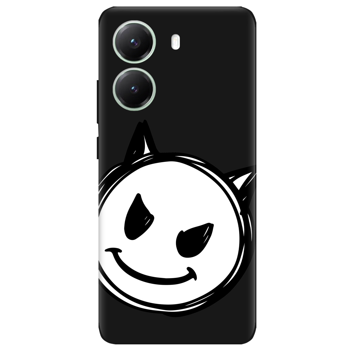 Чохол для Xiaomi Poco X7 Pro чорний матовий soft touch Настрій чортеняти - фото 1 - Чохли для телефонів