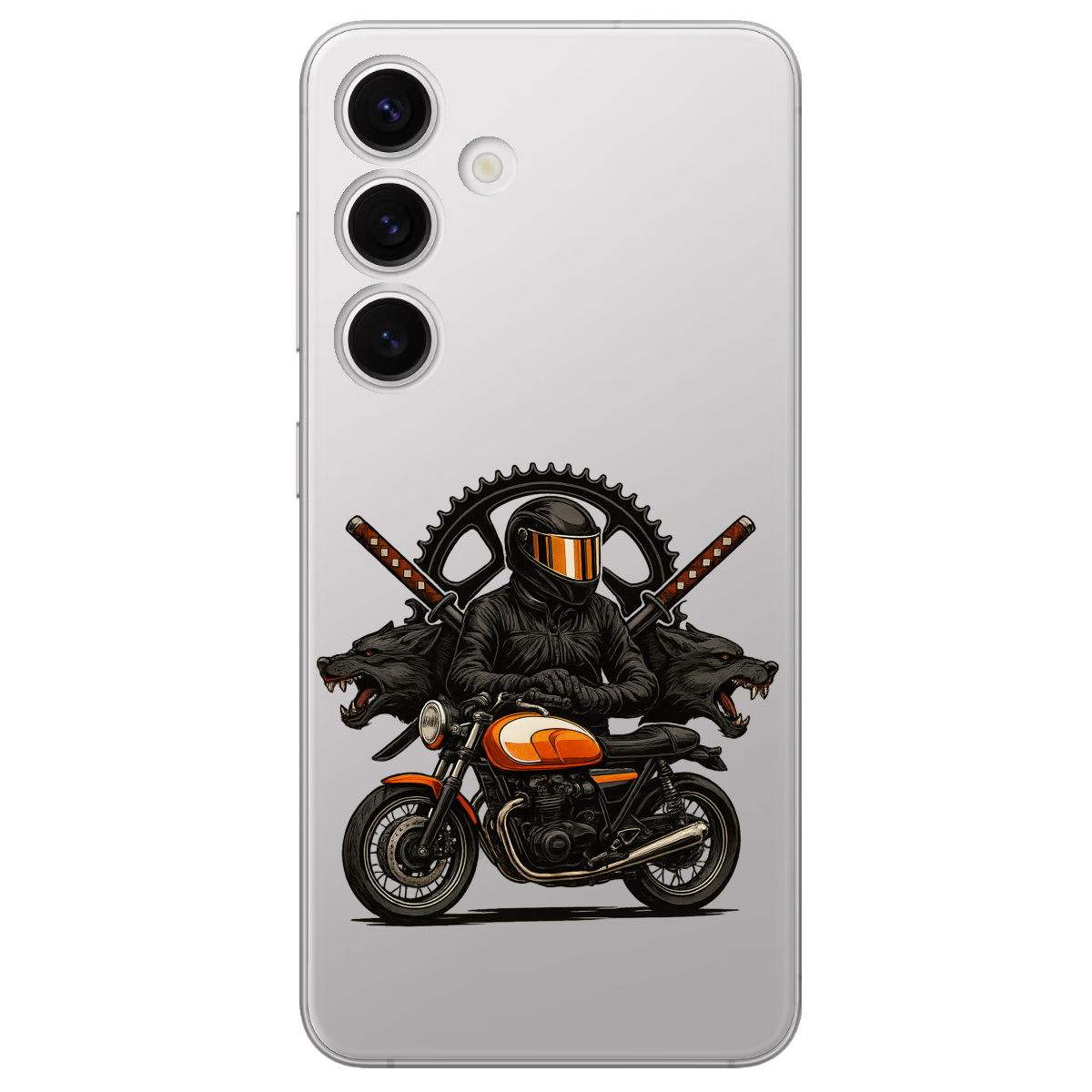 Чехол для Samsung Galaxy S24 Plus прозрачный МотоНиндзя - фото 1 Чехол для Samsung Galaxy S24 Plus прозрачный МотоНиндзя - фото 1 - Чехлы для телефонов