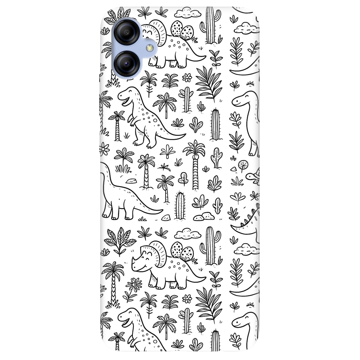 Чохол для Samsung Galaxy A04e прозорий Милі динозаври - фото 1 - Чохли для телефонів