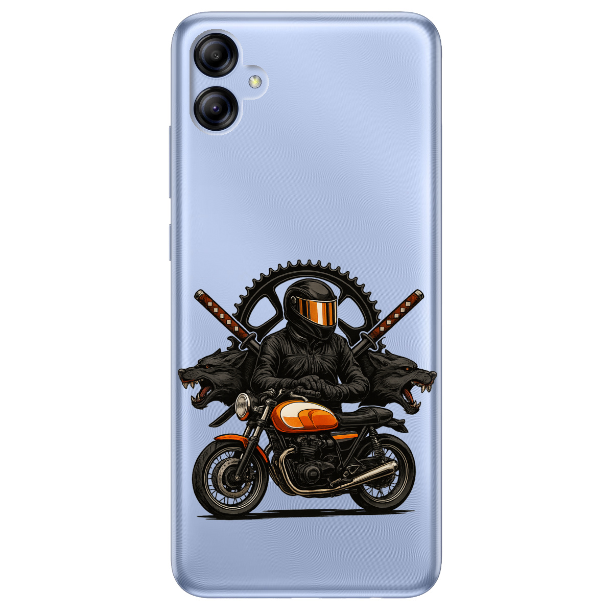 Чехол для Samsung Galaxy A04e прозрачный МотоНиндзя - фото 1 Чехол для Samsung Galaxy A04e прозрачный МотоНиндзя - фото 1 - Чехлы для телефонов