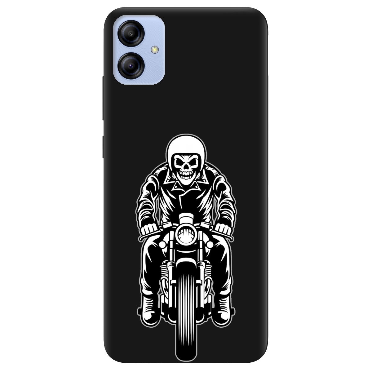 Чохол для Samsung Galaxy A04e чорний матовий soft touch Нічний вершник - фото 1 - Чохли для телефонів