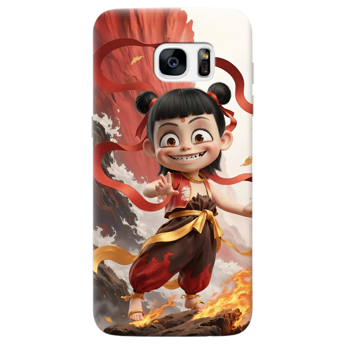 Чохол для Samsung Galaxy S7 Edge прозорий Вогняна Нечжа - фото 1 - Чохли для телефонів