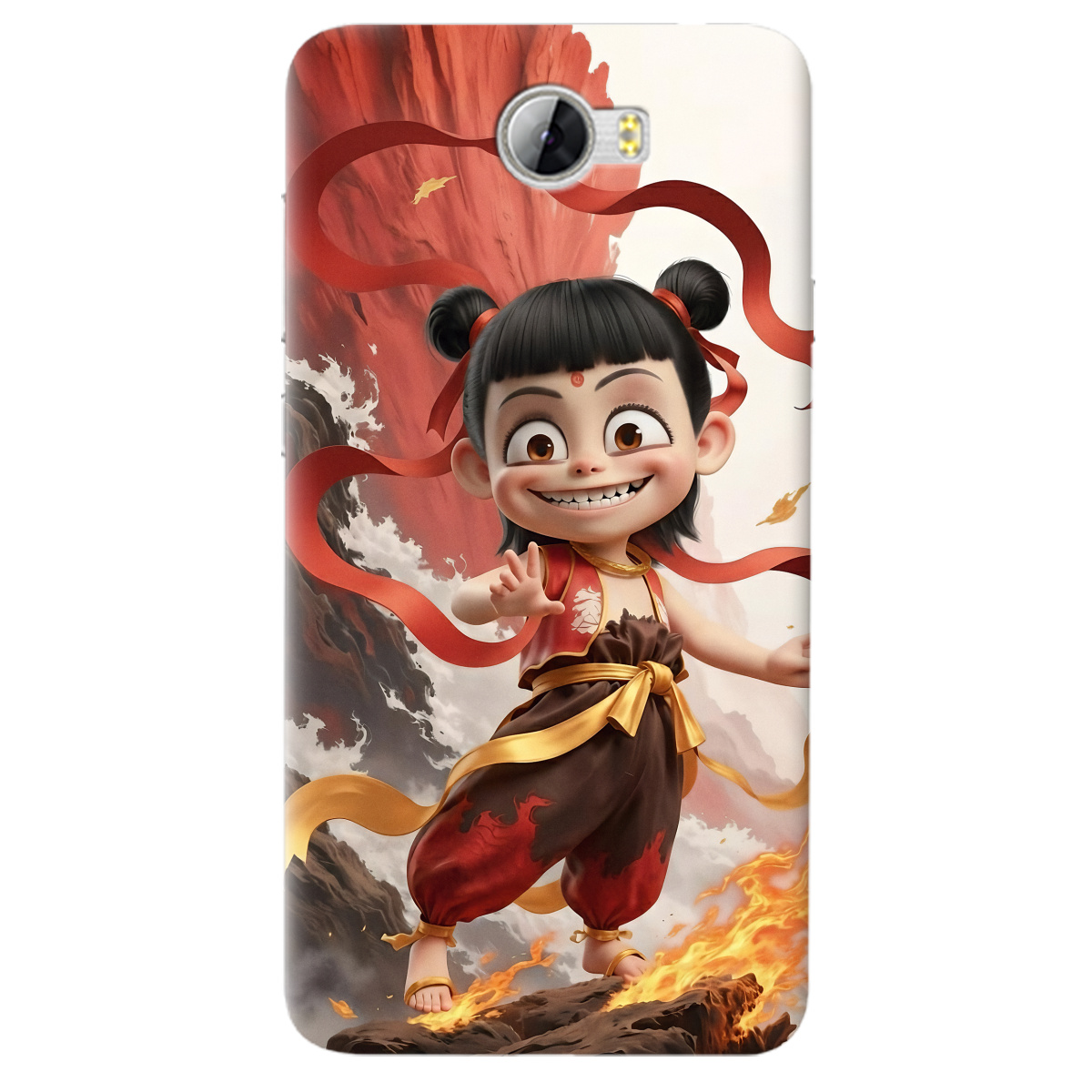 Чехол для Huawei Y5 II прозрачный Огненная Нечжа - фото 1 - Чехлы для телефонов