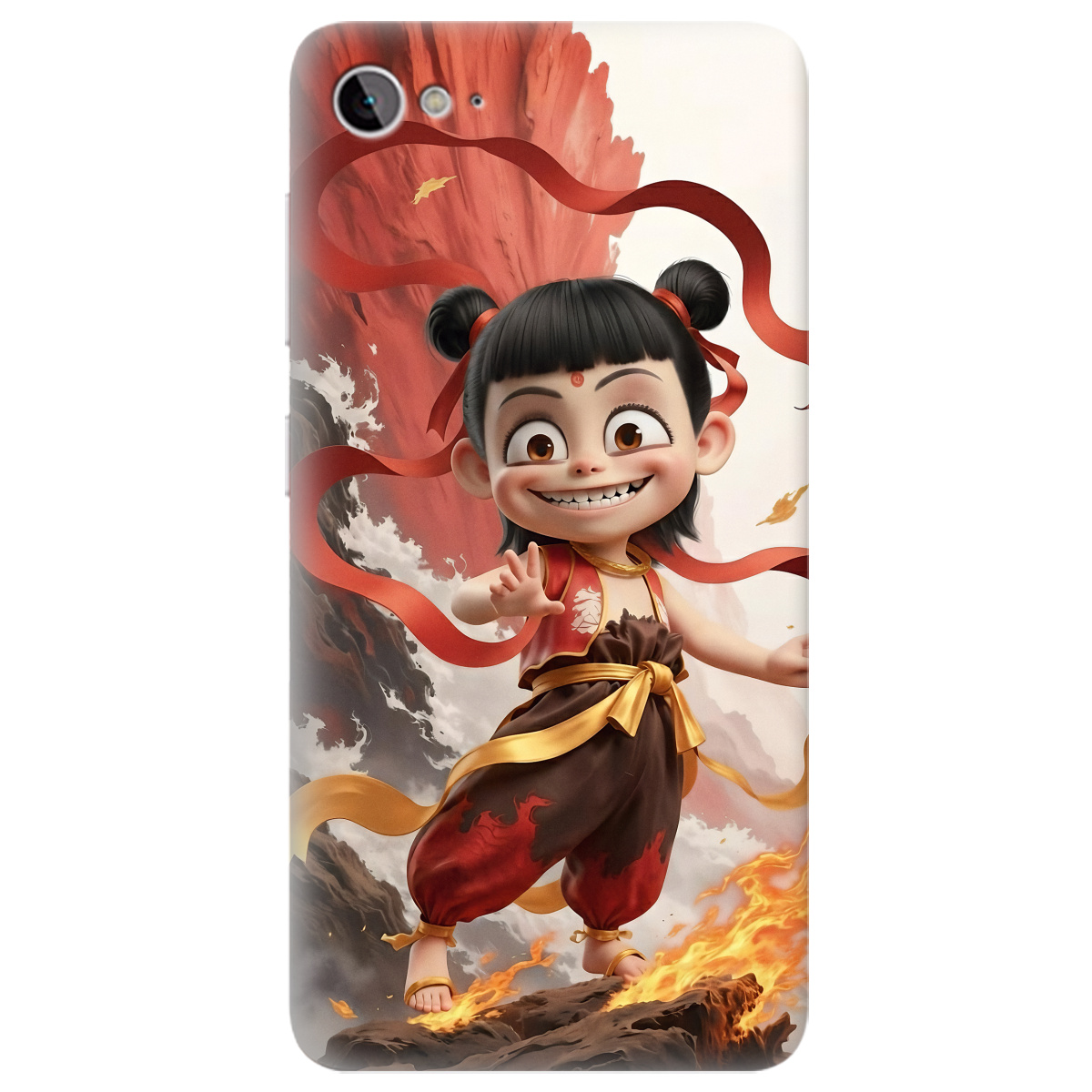Чехол для Lenovo Zuk Z2 прозрачный Огненная Нечжа - фото 1 - Чехлы для телефонов