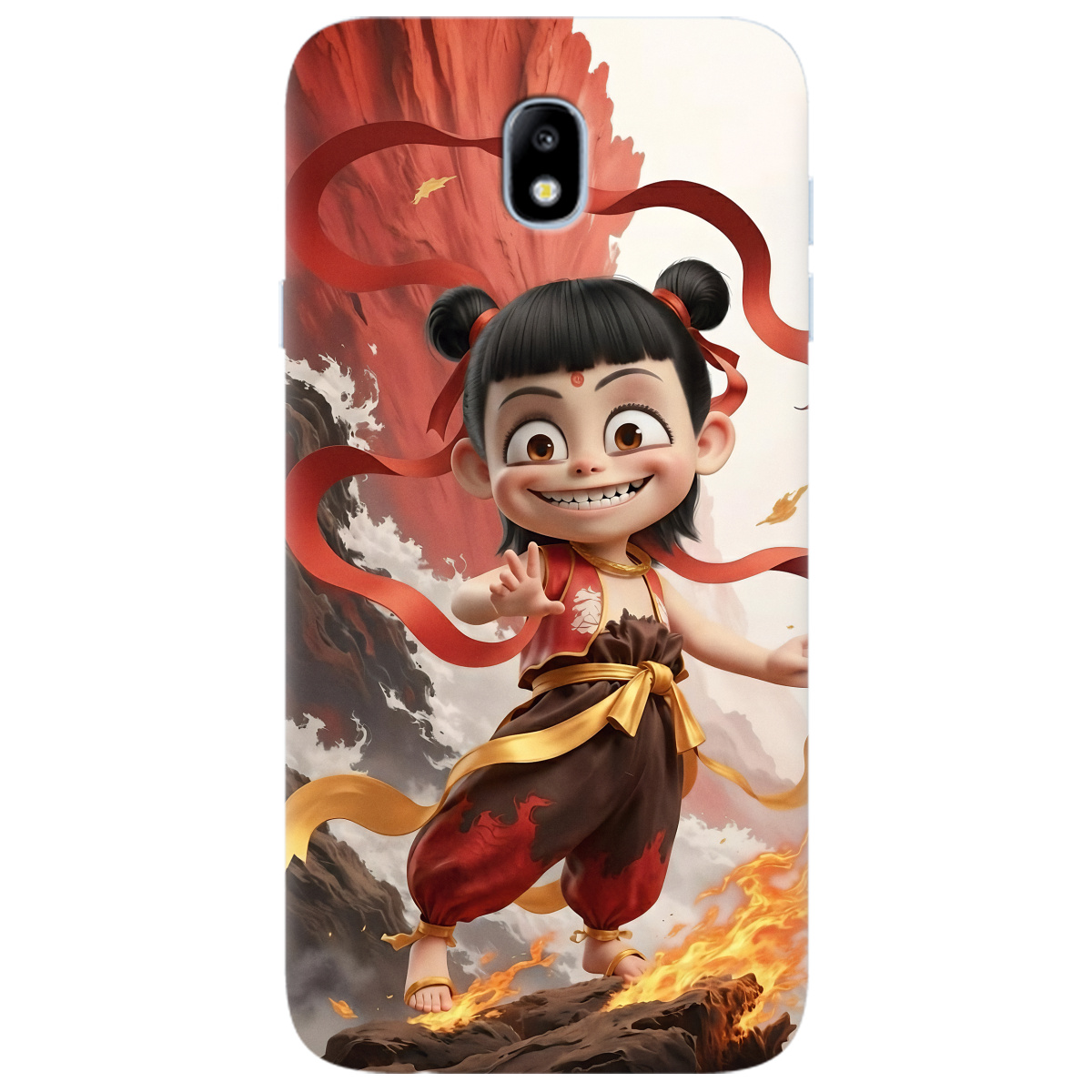 Чохол для Samsung Galaxy J7 2017 прозорий Вогняна Нечжа - фото 1 - Чохли для телефонів