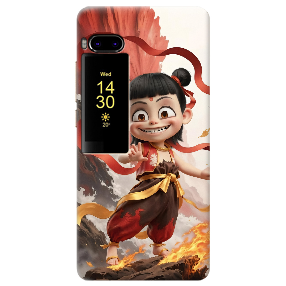 Чохол для Meizu Pro 7 прозорий Вогняна Нечжа - фото 1 - Чохли для телефонів