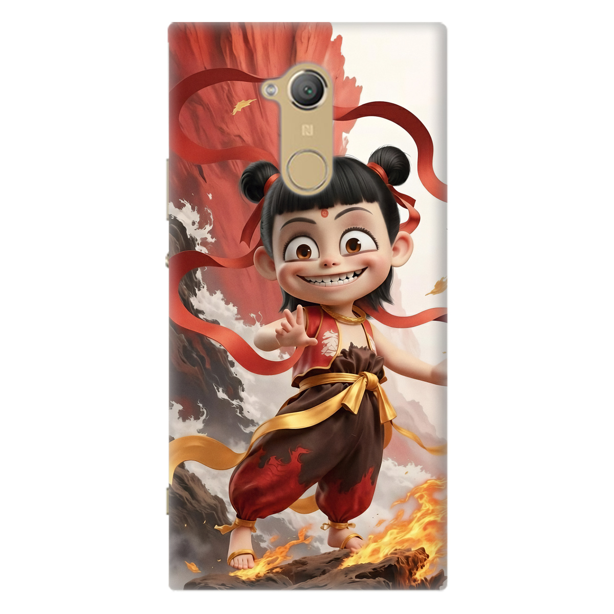 Чохол для SONY Xperia XA2 Ultra прозорий Вогняна Нечжа - фото 1 - Чохли для телефонів