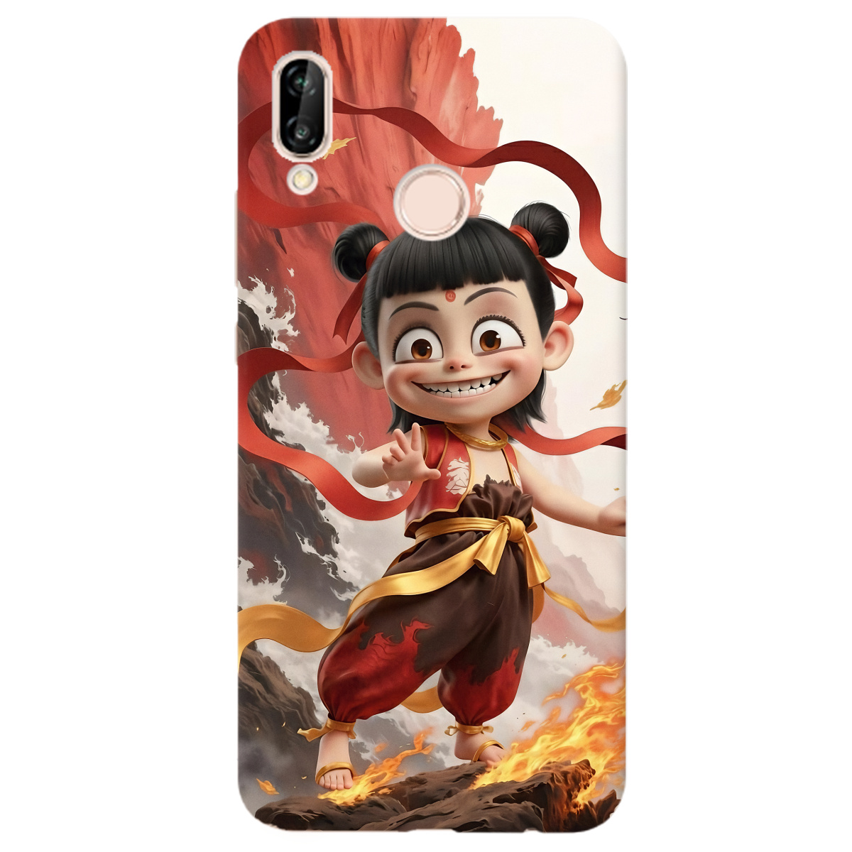 Чохол для Huawei P20 Lite прозорий Вогняна Нечжа - фото 1 - Чохли для телефонів