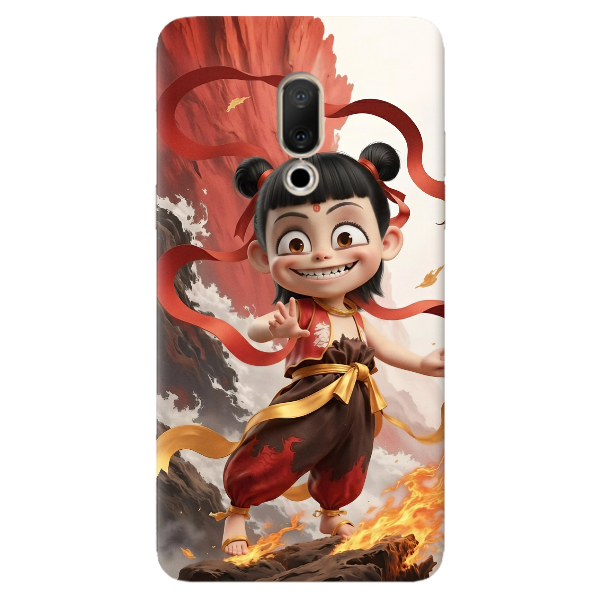 Чохол для Meizu 15 Plus прозорий Вогняна Нечжа - фото 1 - Чохли для телефонів