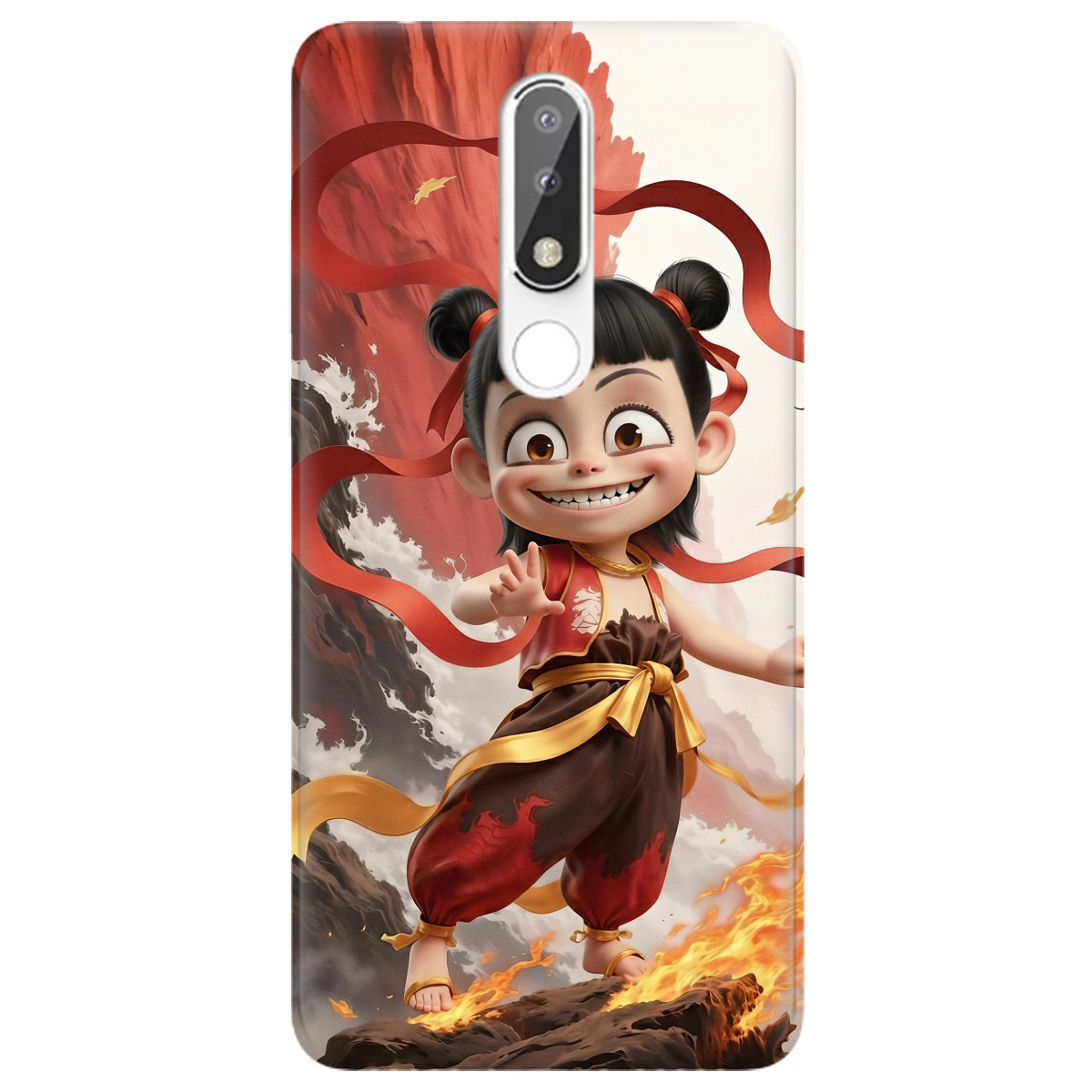 Чохол для Nokia 5.1 Plus X5 прозорий Вогняна Нечжа - фото 1 Чохол для Nokia 5.1 Plus X5 прозорий Вогняна Нечжа - фото 1 - Чохли для телефонів