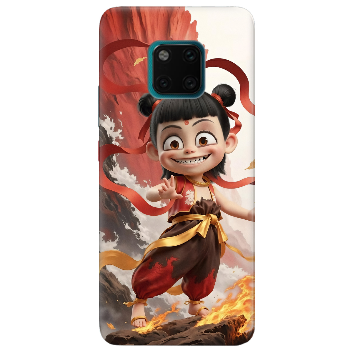 Чехол для Huawei Mate 20 Pro прозрачный Огненная Нечжа - фото 1 - Чехлы для телефонов