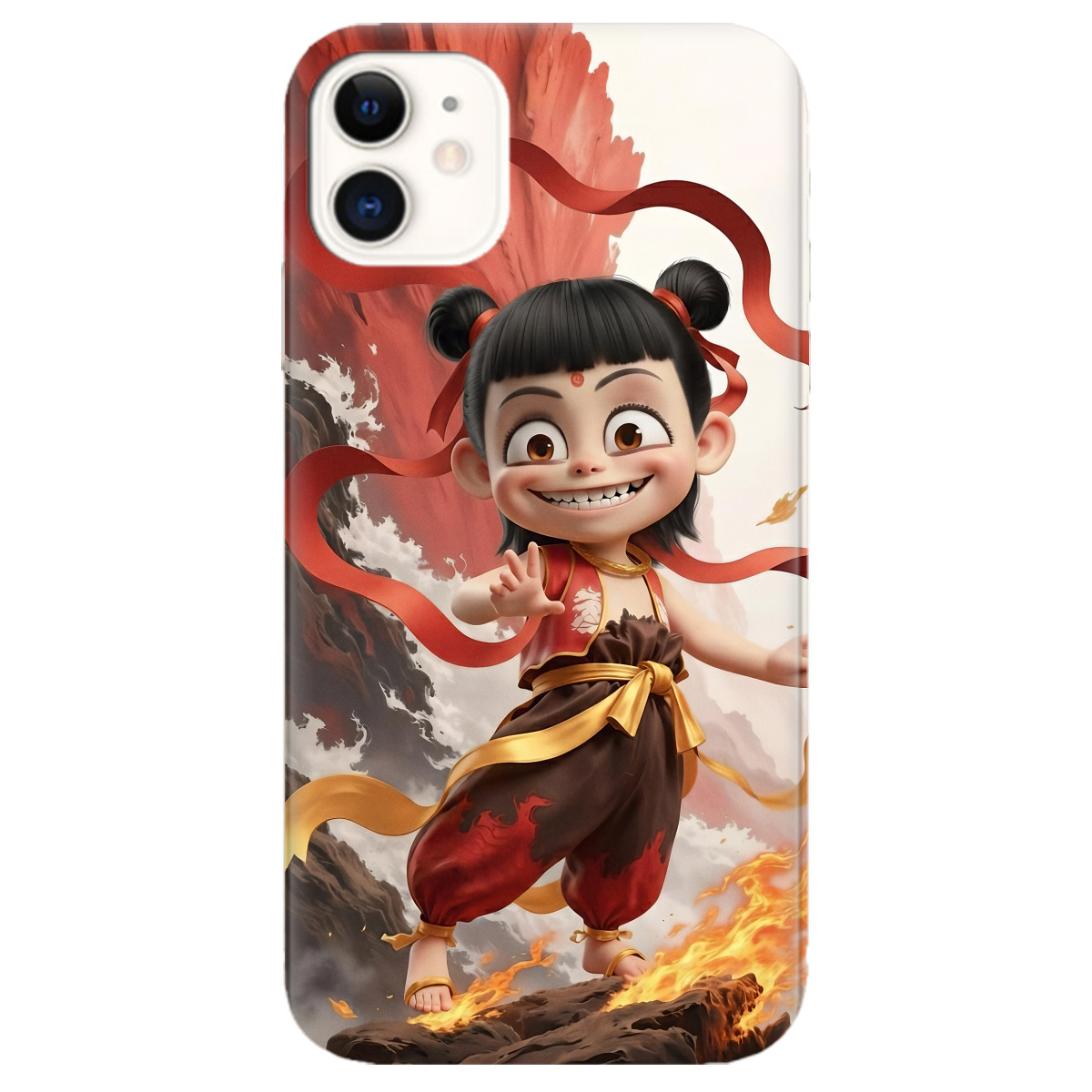 Чехол для Apple iPhone 11 прозрачный Огненная Нечжа - фото 1 Чехол для Apple iPhone 11 прозрачный Огненная Нечжа - фото 1 - Чехлы для телефонов