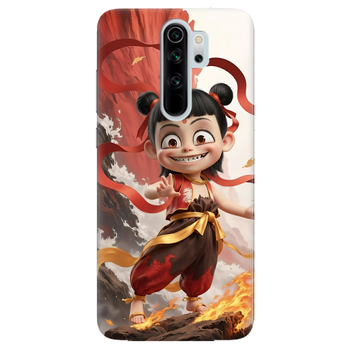 Чохол для Xiaomi Redmi Note 8 Pro прозорий Вогняна Нечжа - фото 1 - Чохли для телефонів