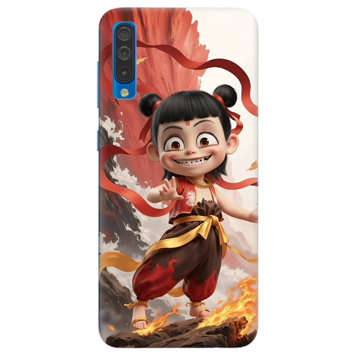 Чохол для Samsung Galaxy A50s прозорий Вогняна Нечжа - фото 1 Чохол для Samsung Galaxy A50s прозорий Вогняна Нечжа - фото 1 - Чохли для телефонів