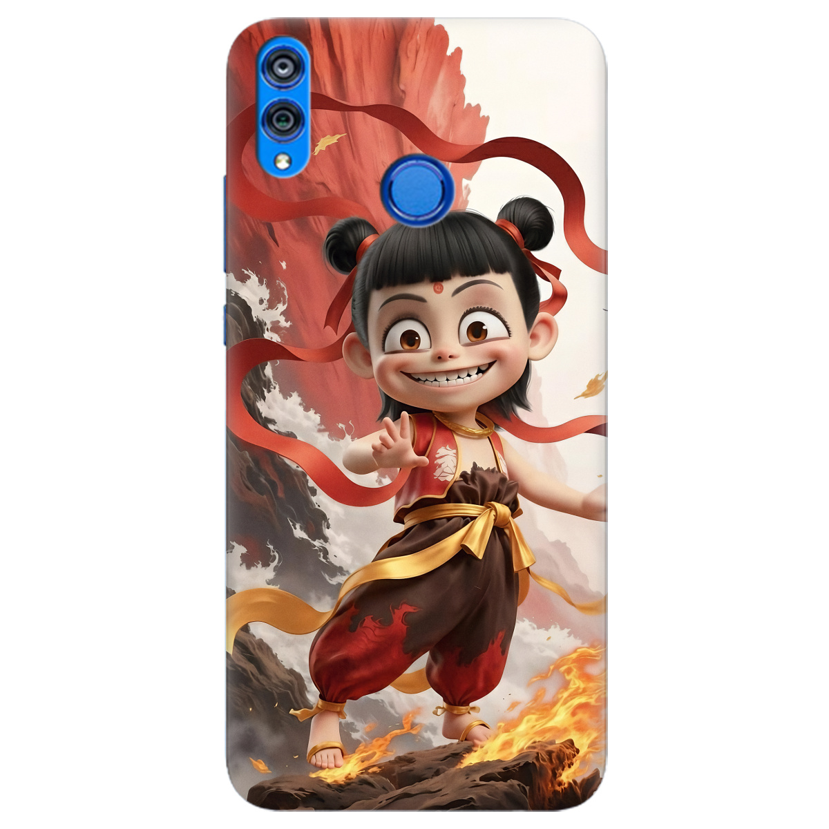 Чехол для Huawei Honor 8x прозрачный Огненная Нечжа - фото 1 - Чехлы для телефонов