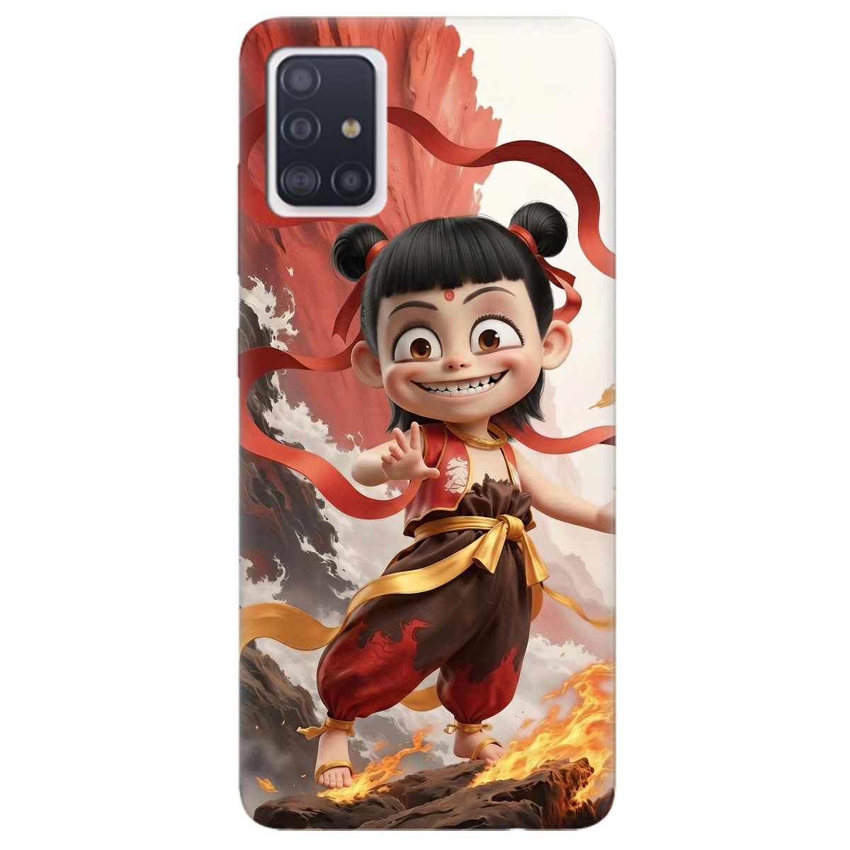 Чохол для Samsung Galaxy A51 прозорий Вогняна Нечжа - фото 1 - Чохли для телефонів