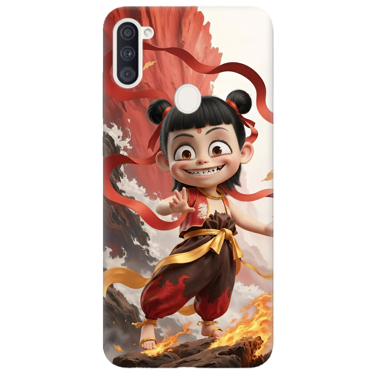 Чохол для Samsung Galaxy A11 прозорий Вогняна Нечжа - фото 1 - Чохли для телефонів