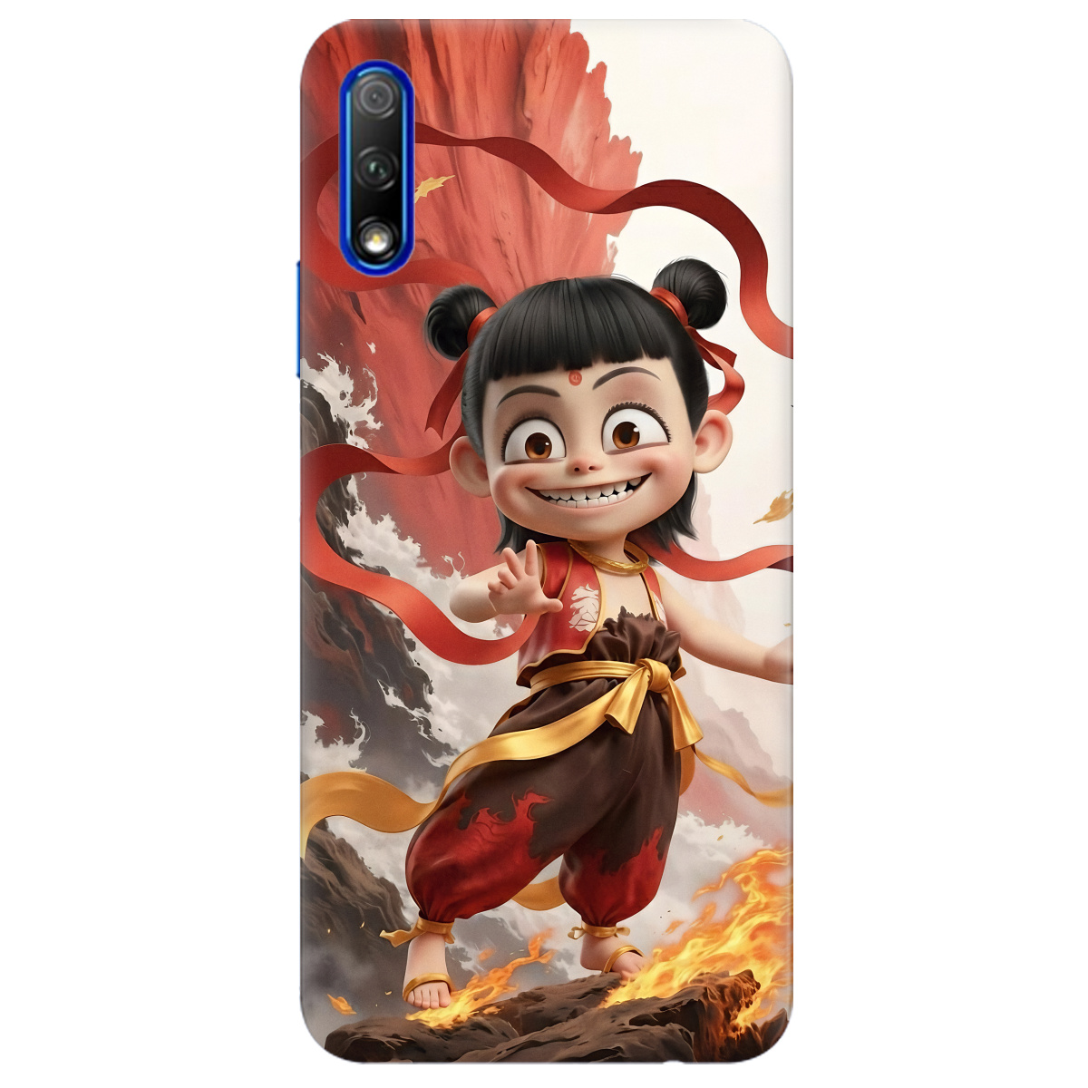 Чохол для Huawei Honor 9X Pro прозорий Вогняна Нечжа - фото 1 - Чохли для телефонів