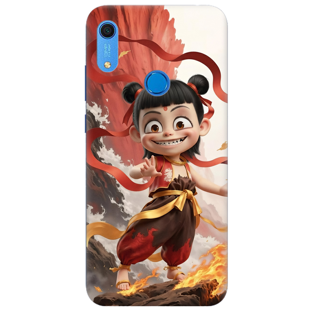 Чохол для Huawei Y6s 2019 прозорий Вогняна Нечжа - фото 1 - Чохли для телефонів