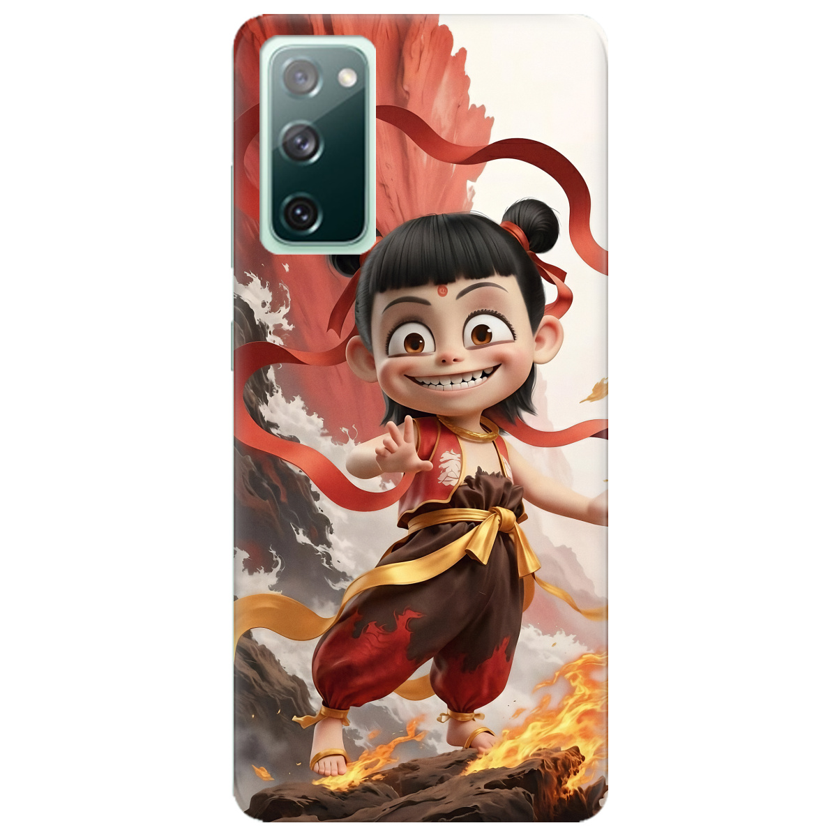 Чохол для Samsung Galaxy S20 FE прозорий Вогняна Нечжа - фото 1 Чохол для Samsung Galaxy S20 FE прозорий Вогняна Нечжа - фото 1 - Чохли для телефонів