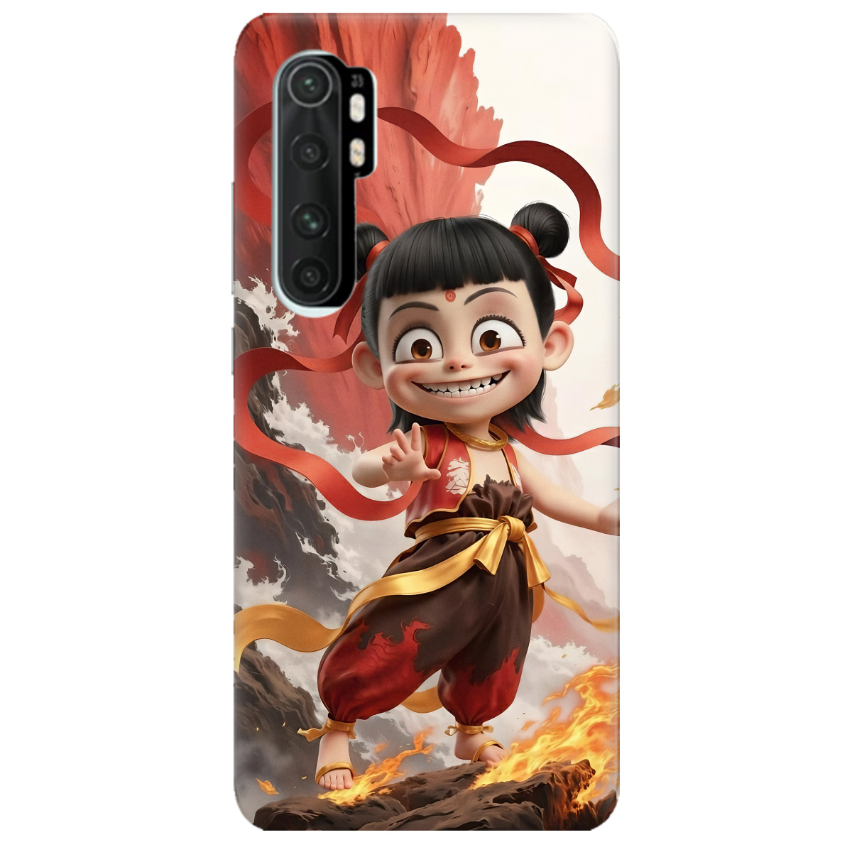 Чехол для Xiaomi Mi Note 10 Lite прозрачный Огненная Нечжа - фото 1 Чехол для Xiaomi Mi Note 10 Lite прозрачный Огненная Нечжа - фото 1 - Чехлы для телефонов