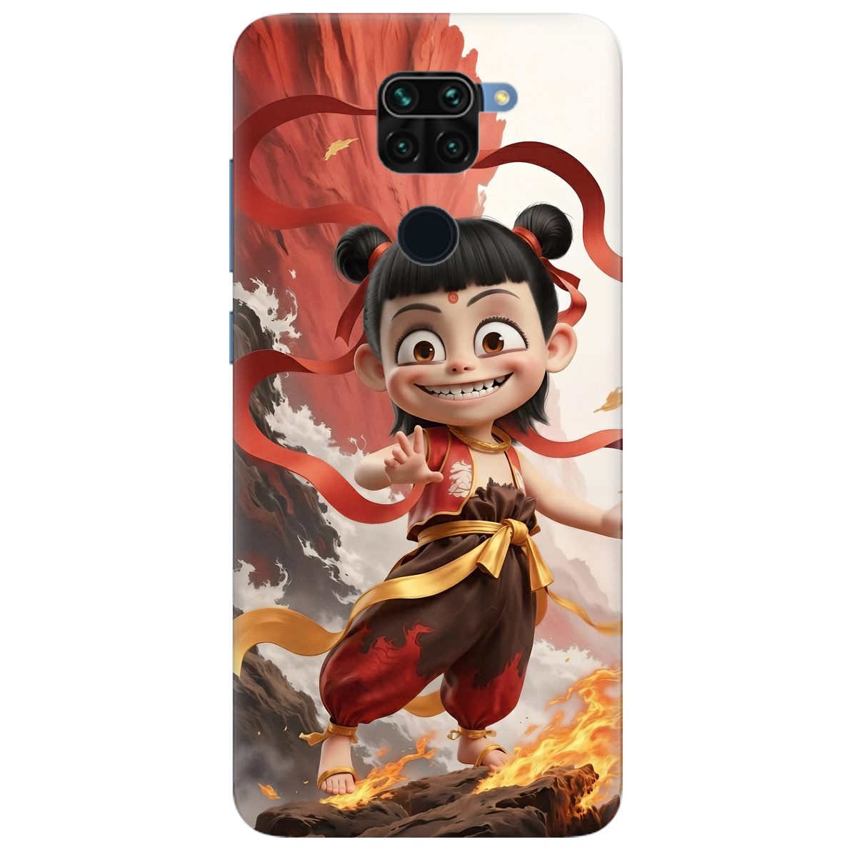 Чехол для Xiaomi Redmi Note 9 прозрачный Огненная Нечжа - фото 1 Чехол для Xiaomi Redmi Note 9 прозрачный Огненная Нечжа - фото 1 - Чехлы для телефонов