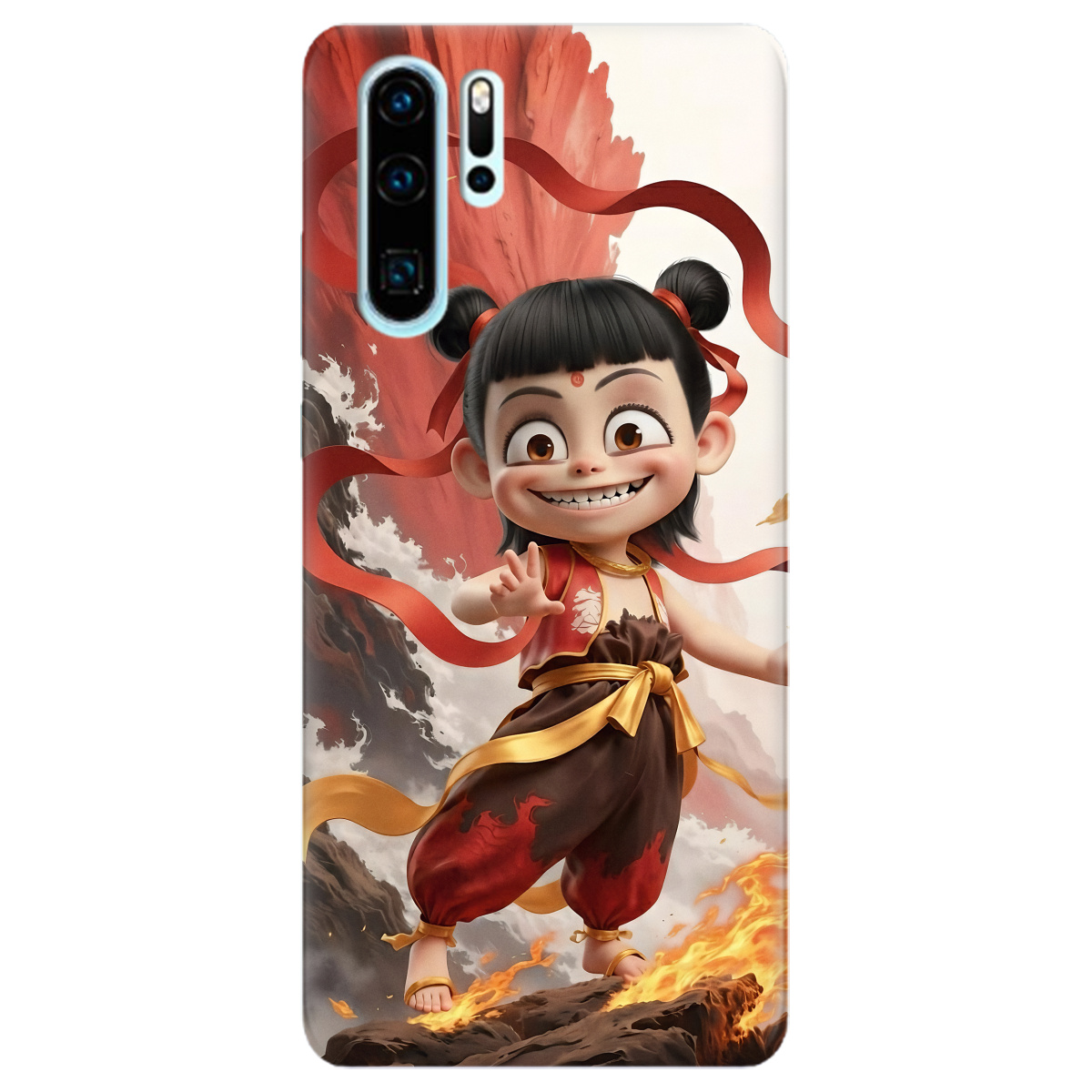 Чохол для Huawei P30 Pro прозорий Вогняна Нечжа - фото 1 - Чохли для телефонів