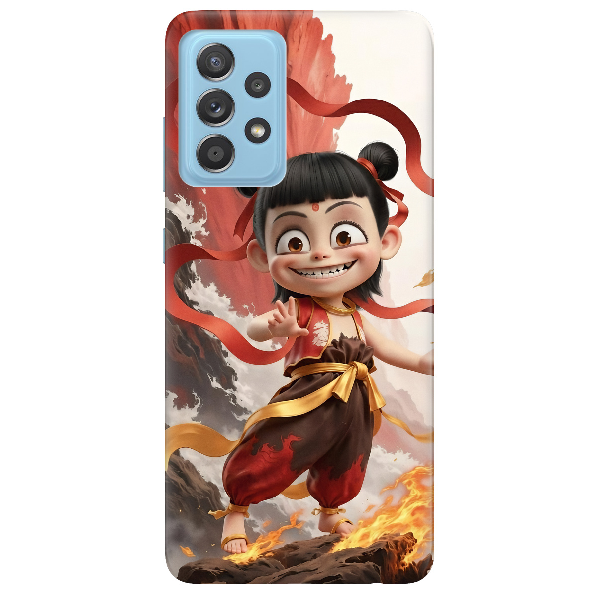 Чехол для Samsung Galaxy A52 прозрачный Огненная Нечжа - фото 1 Чехол для Samsung Galaxy A52 прозрачный Огненная Нечжа - фото 1 - Чехлы для телефонов