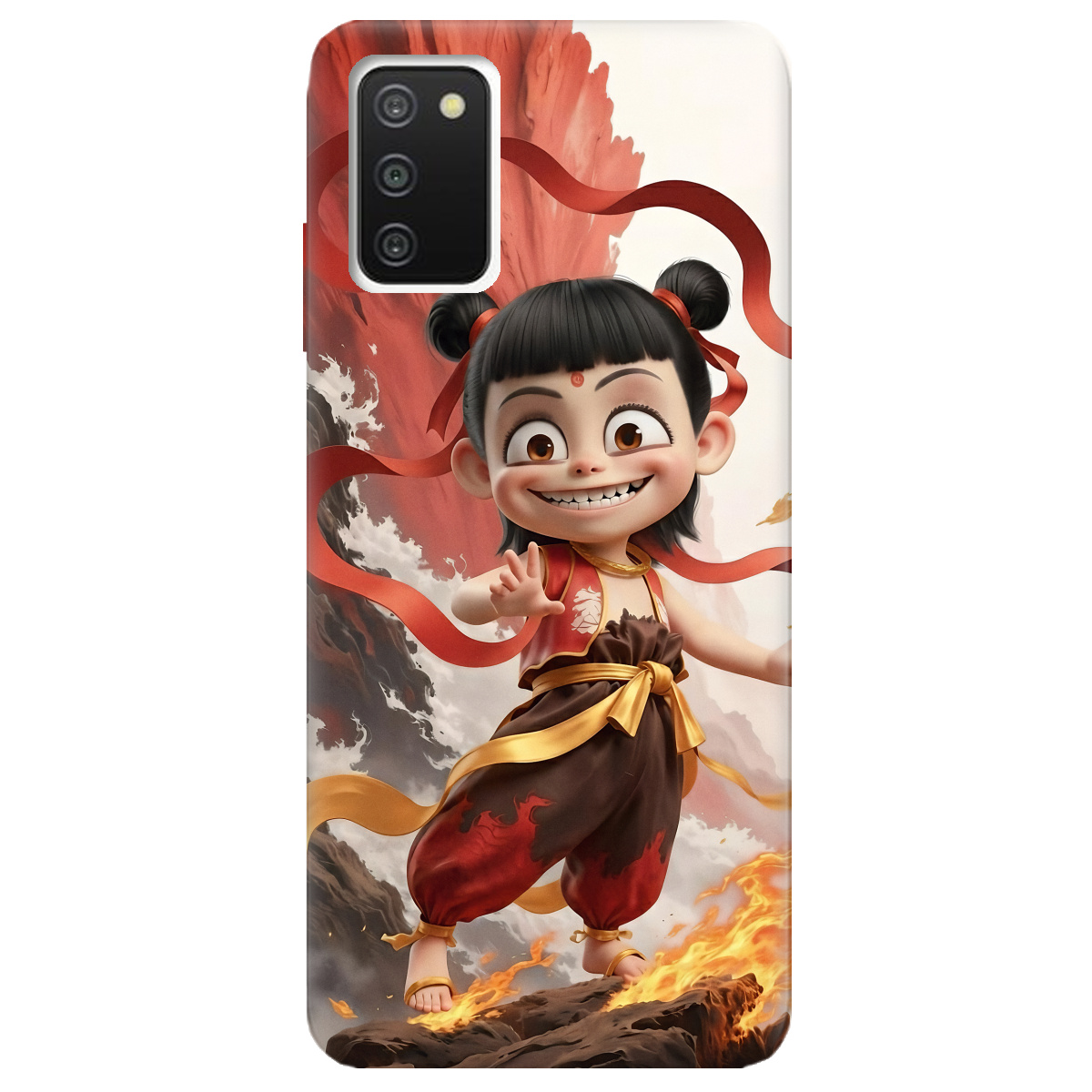 Чохол для Samsung Galaxy A03s прозорий Вогняна Нечжа - фото 1 - Чохли для телефонів