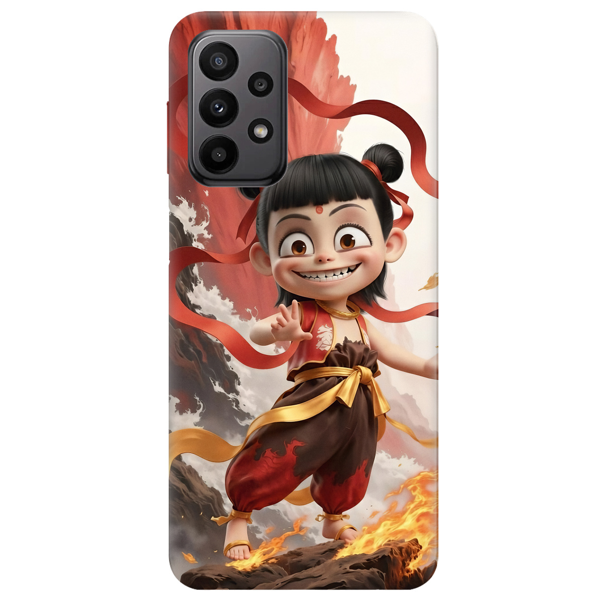 Чехол для Samsung Galaxy A23 4G прозрачный Огненная Нечжа - фото 1 - Чехлы для телефонов