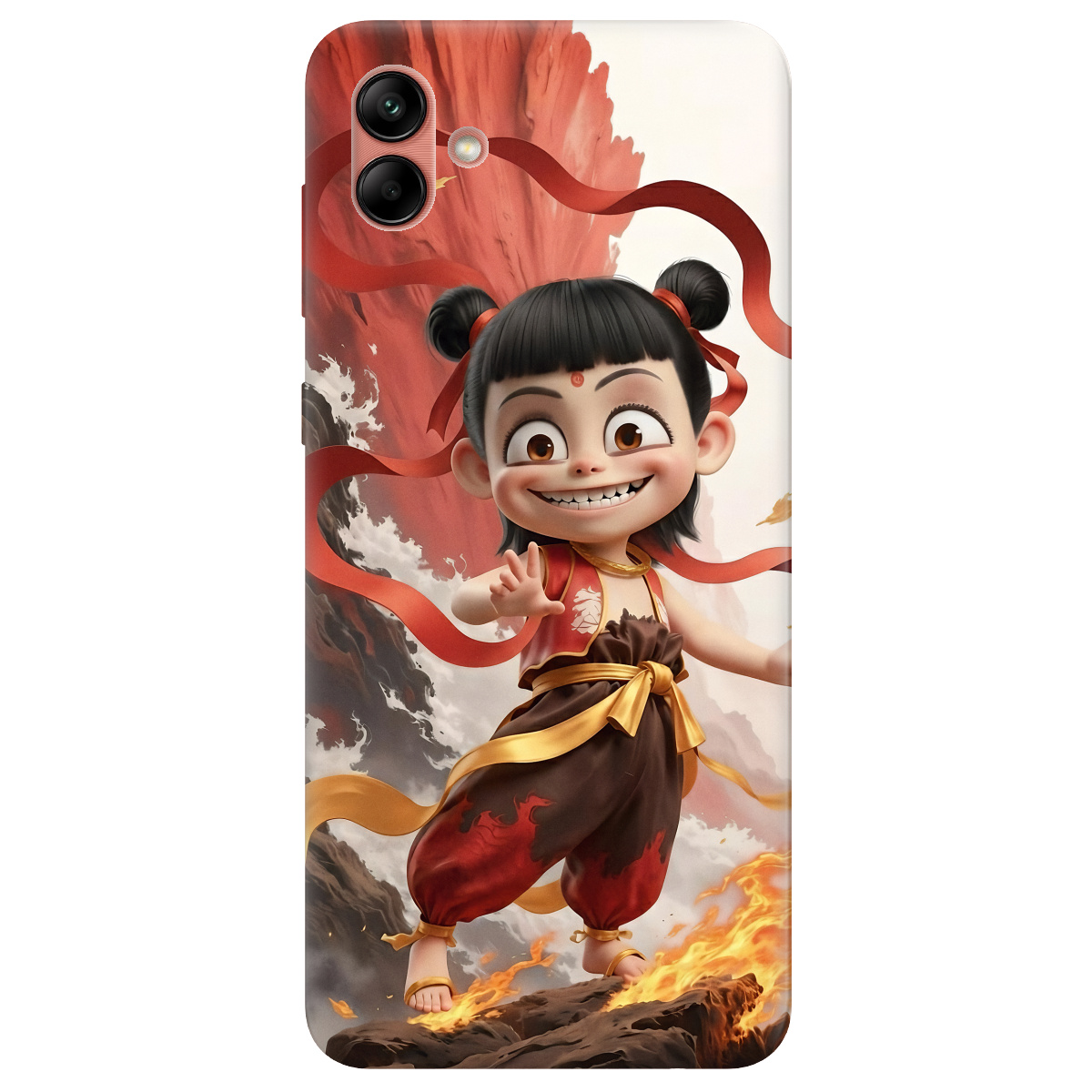 Чехол для Samsung Galaxy A04 прозрачный Огненная Нечжа - фото 1 - Чехлы для телефонов