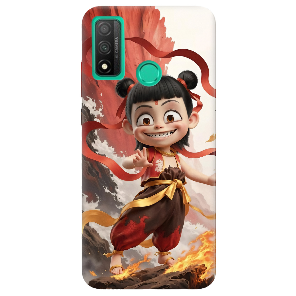 Чохол для Huawei P Smart 2020 прозорий Вогняна Нечжа - фото 1 - Чохли для телефонів