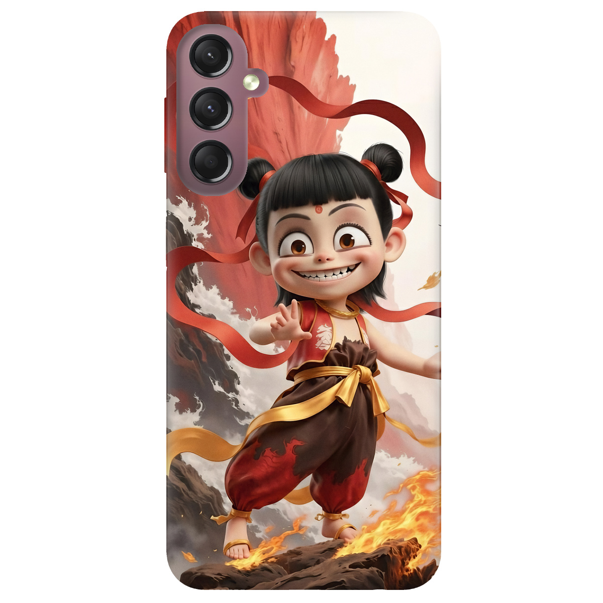 Чехол для Samsung Galaxy A05s прозрачный Огненная Нечжа - фото 1 - Чехлы для телефонов