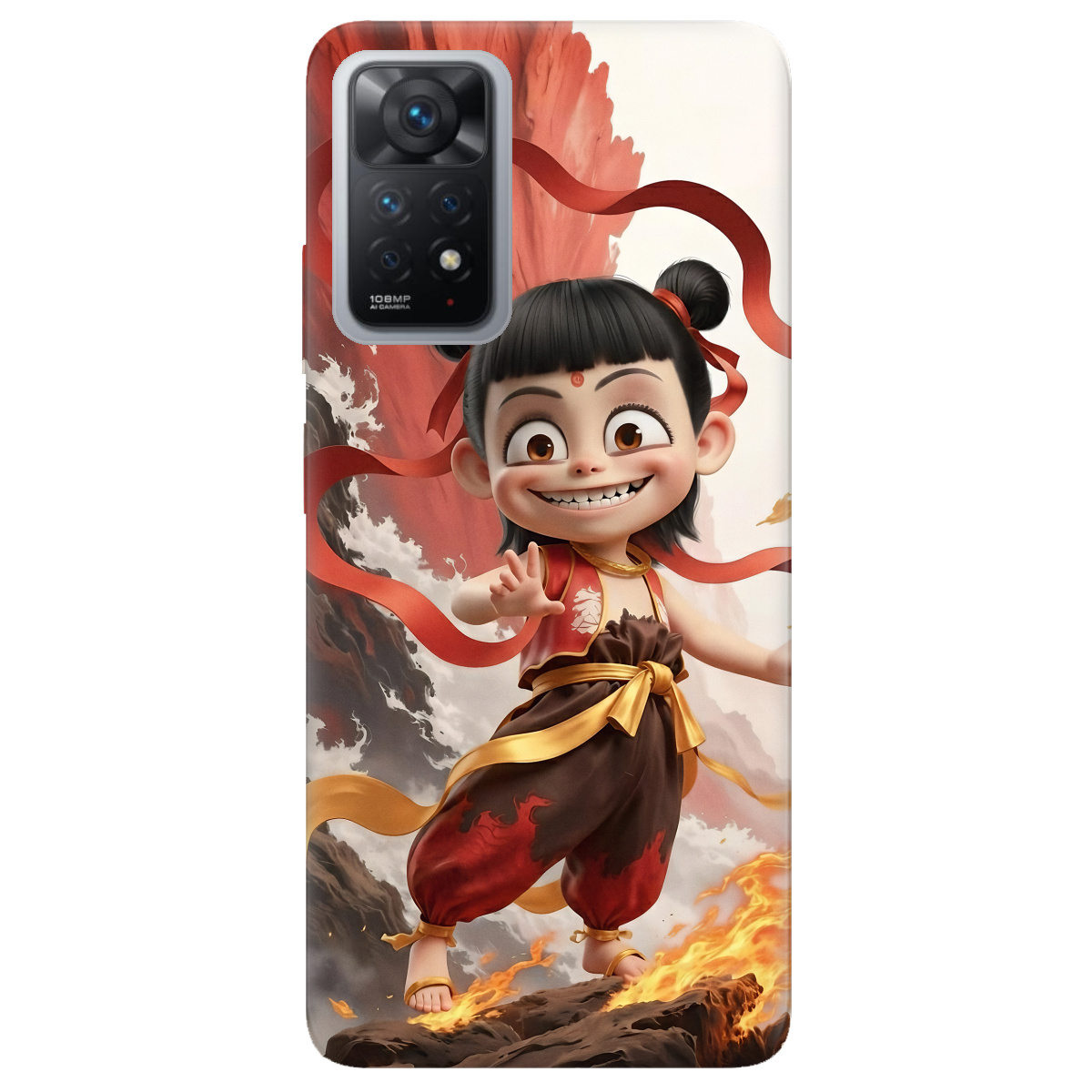 Чохол для Xiaomi Redmi Note 12 Pro 4G прозорий Вогняна Нечжа - фото 1 - Чохли для телефонів