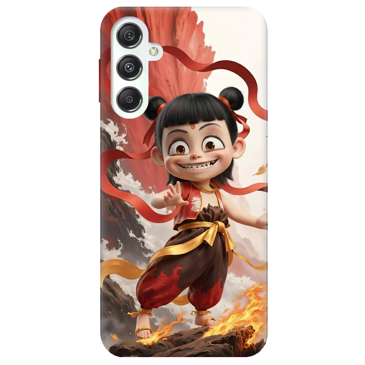 Чохол для Samsung Galaxy M34 5G прозорий Вогняна Нечжа - фото 1 - Чохли для телефонів