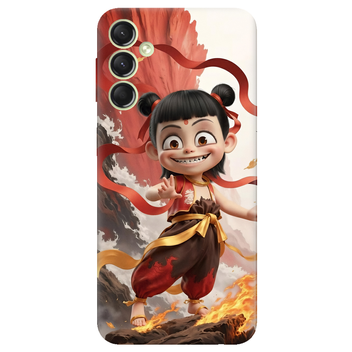 Чохол для Samsung Galaxy A24 4G прозорий Вогняна Нечжа - фото 1 - Чохли для телефонів