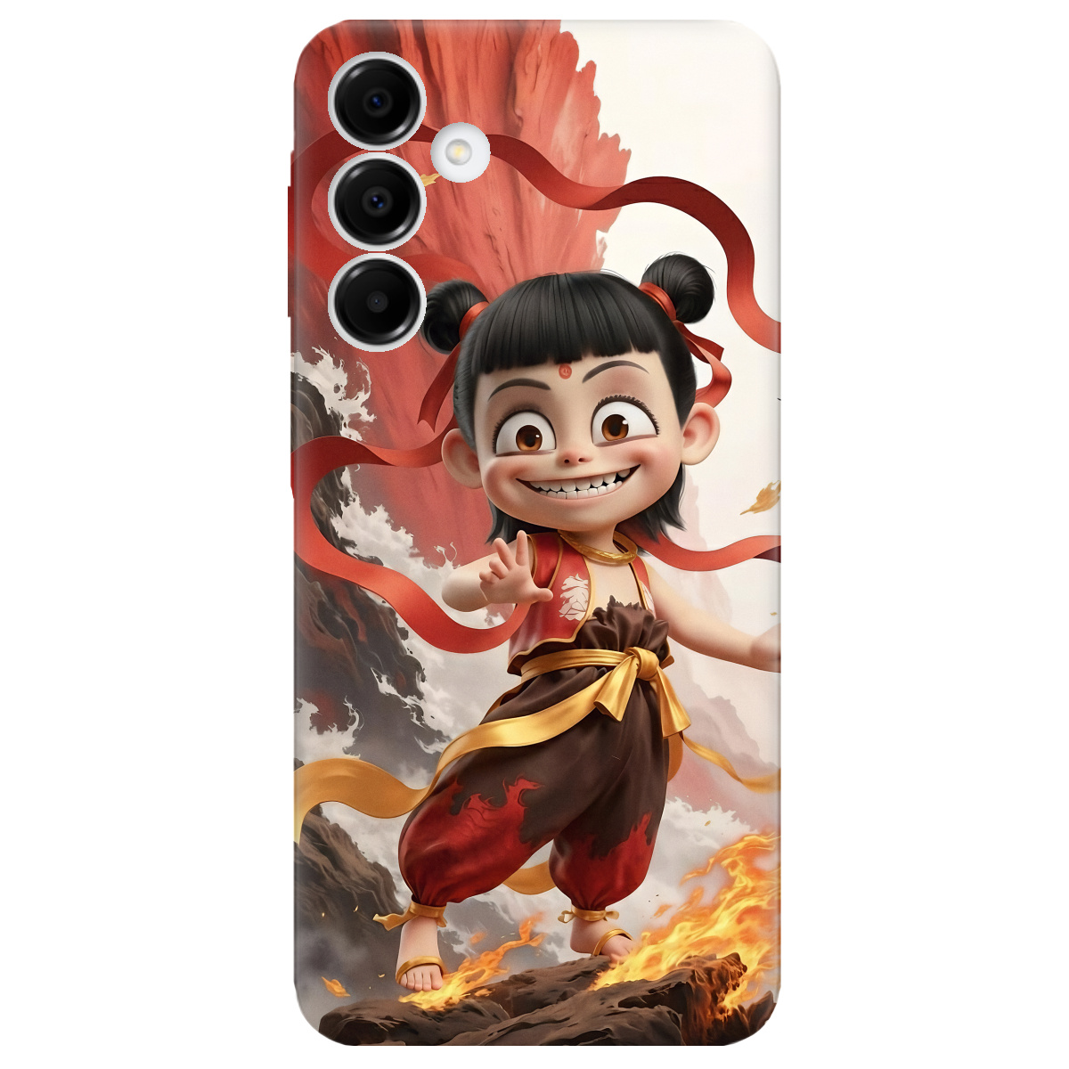 Чехол для Samsung Galaxy A16 прозрачный Огненная Нечжа - фото 1 - Чехлы для телефонов