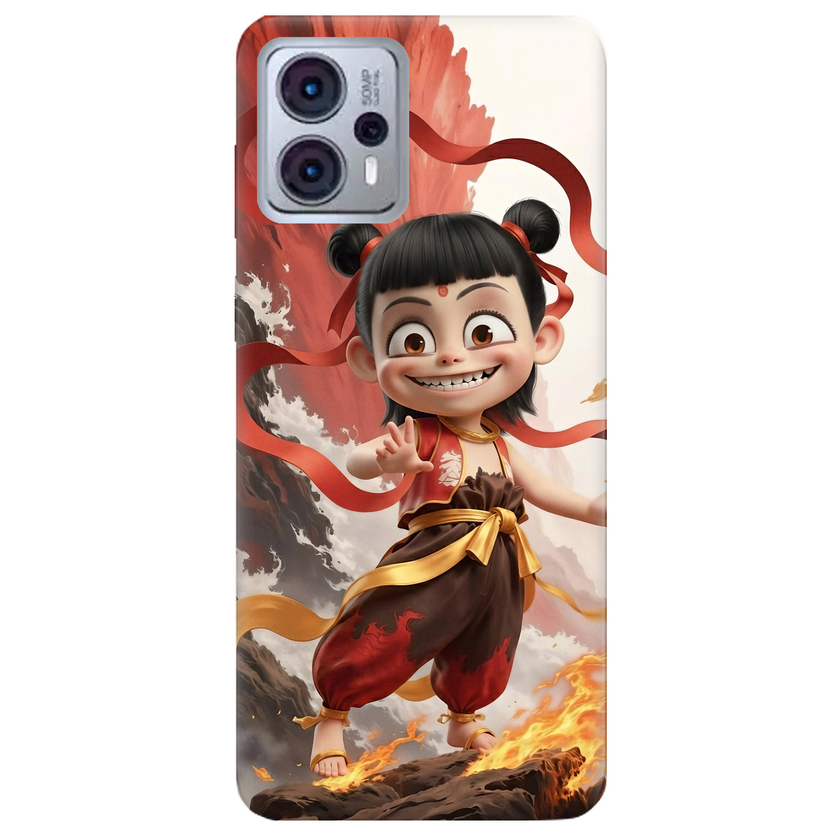 Чохол для Motorola G23 прозорий Вогняна Нечжа - фото 1 - Чохли для телефонів